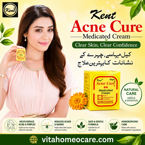 Kent Acne Cure Cream – Homeopathic Solution for Acne & Pimples